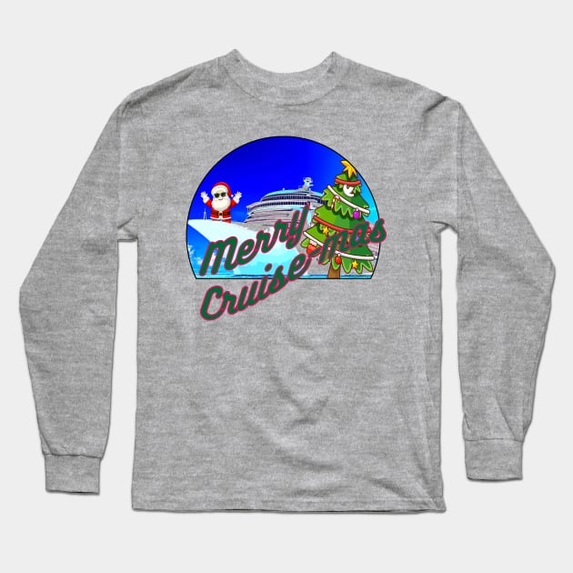 Merry Cruise-mas Long Sleeve T-Shirt by URLifeByDesign